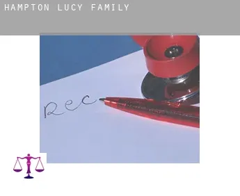 Hampton Lucy  family